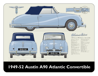 Austin A90 Atlantic Convertible 1949-52 Mouse Mat